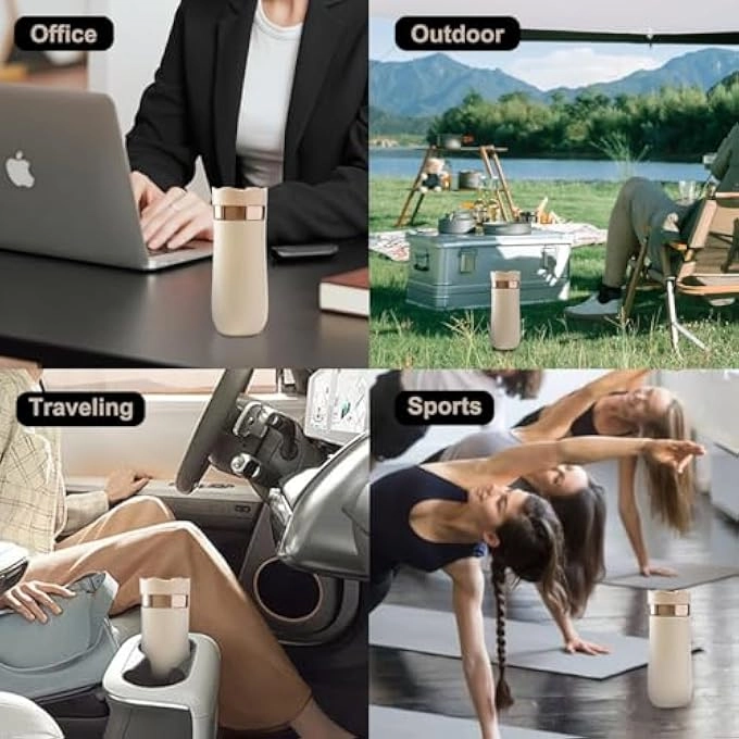 French Press - Portable Double-walled Vacuum 12oz