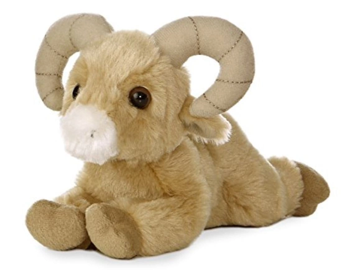 MZA STORES Big Horn Sheep Mini Flopsie 20,3Cm