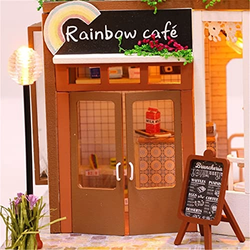 DIY Dollhouse Kit - 30x24.5x27.6 cm LED Light
