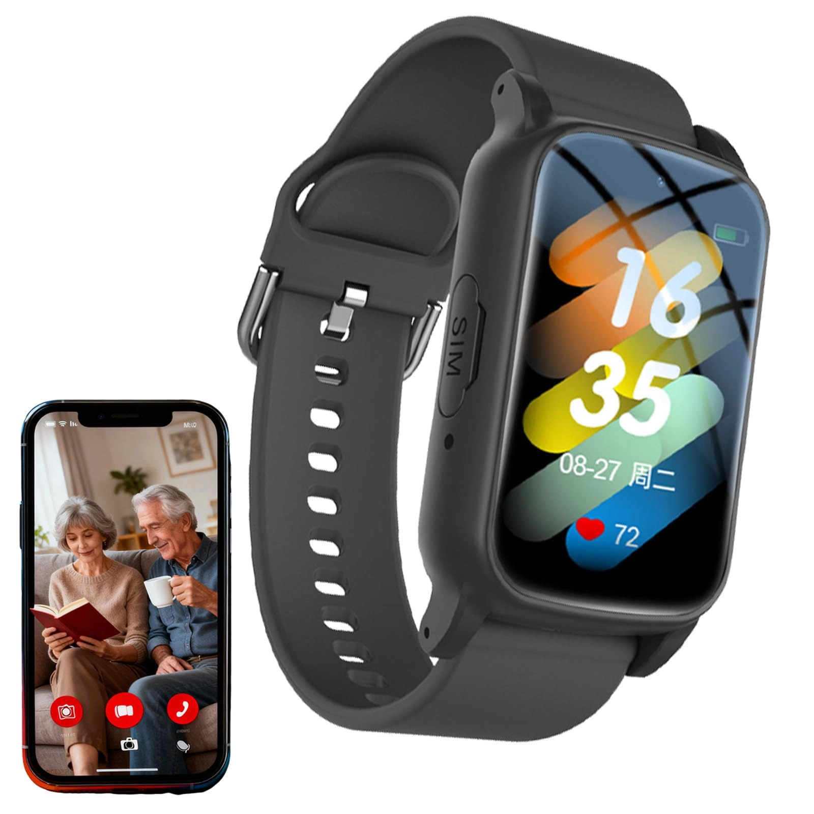 DEaThsalL Fall Detection Watch GPS