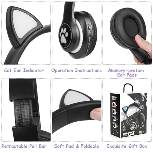 Bluetooth Cat Ear Headphones Wireless Headphone