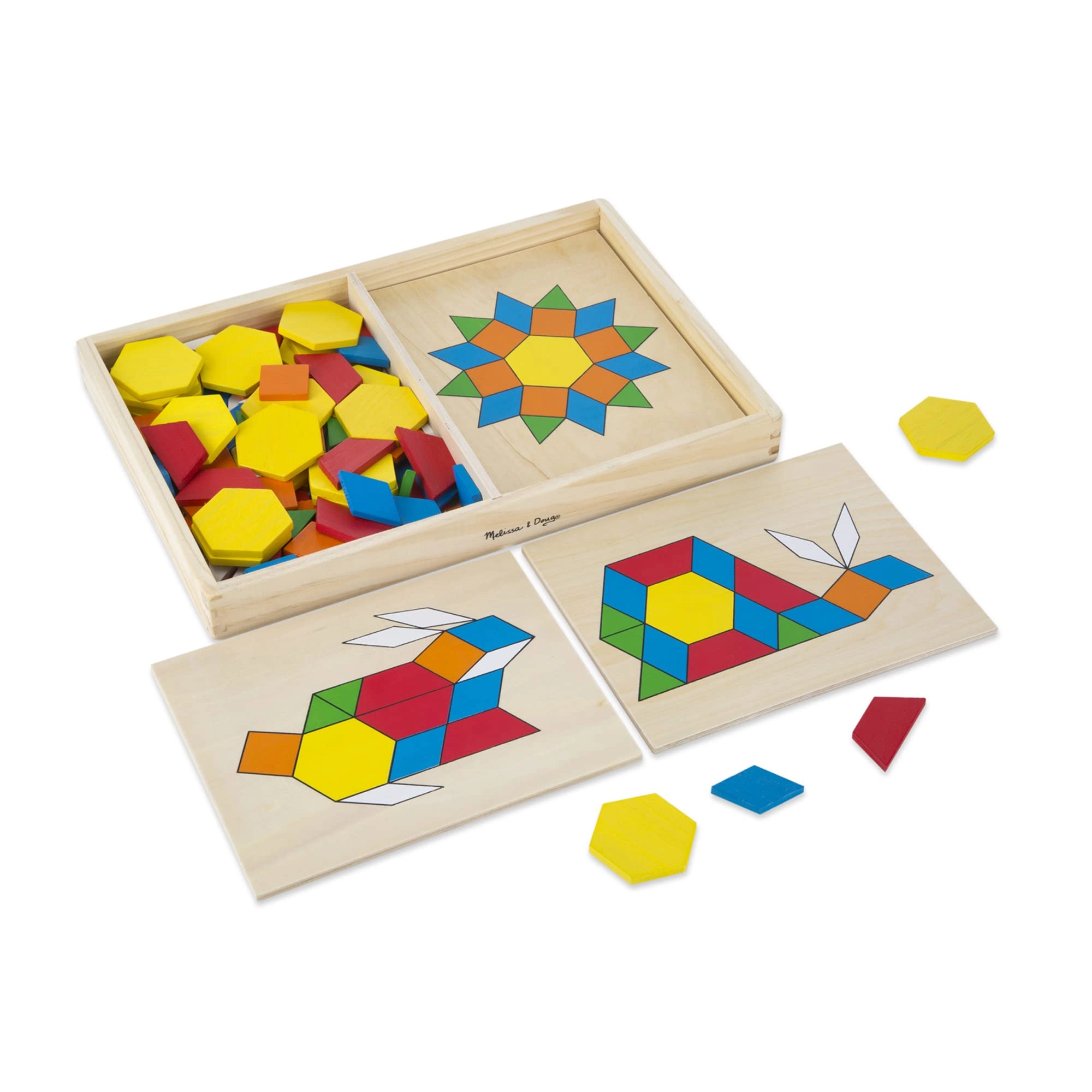Melissa & Doug Pattern Blocks and Boards - 3 years and up 120 piece(s)