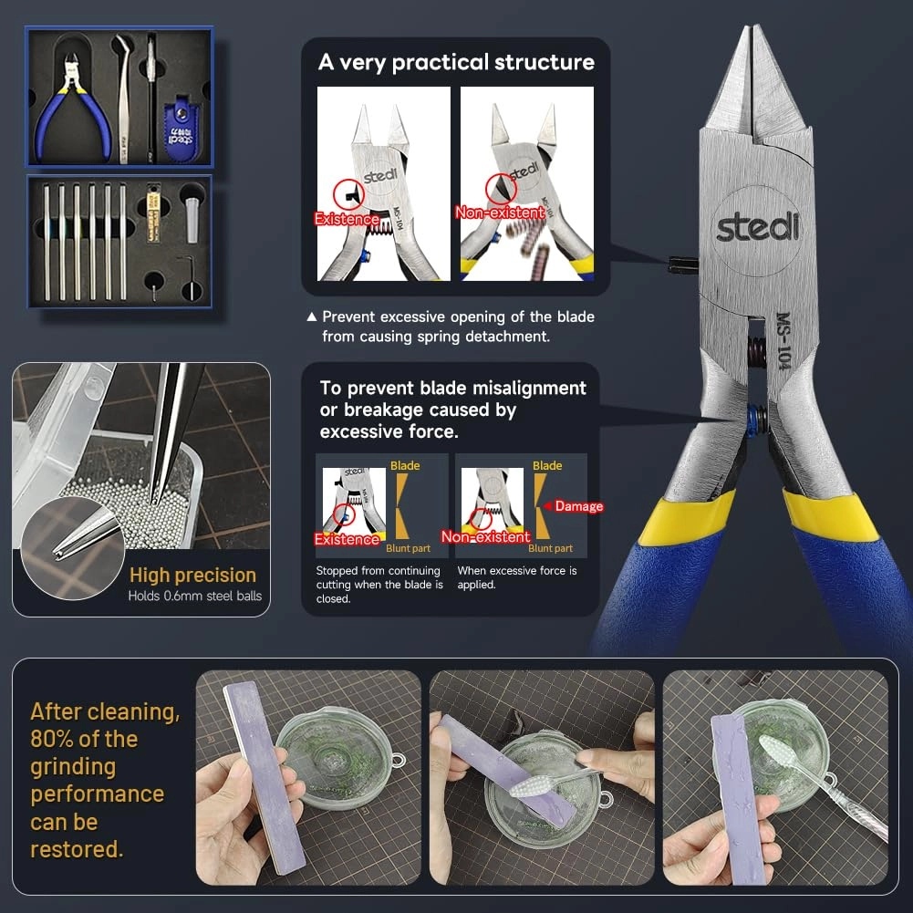Model Tools Kit - Metal 14 PCS