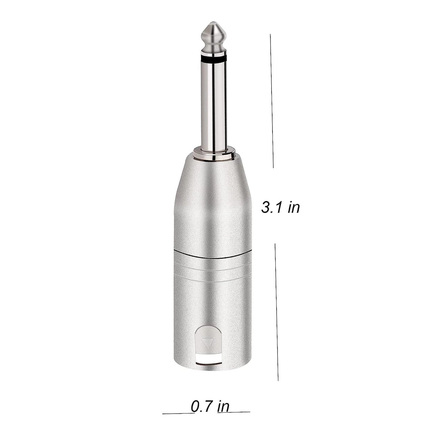 XLR Female to 1/4" TS Mono Adapter Pack