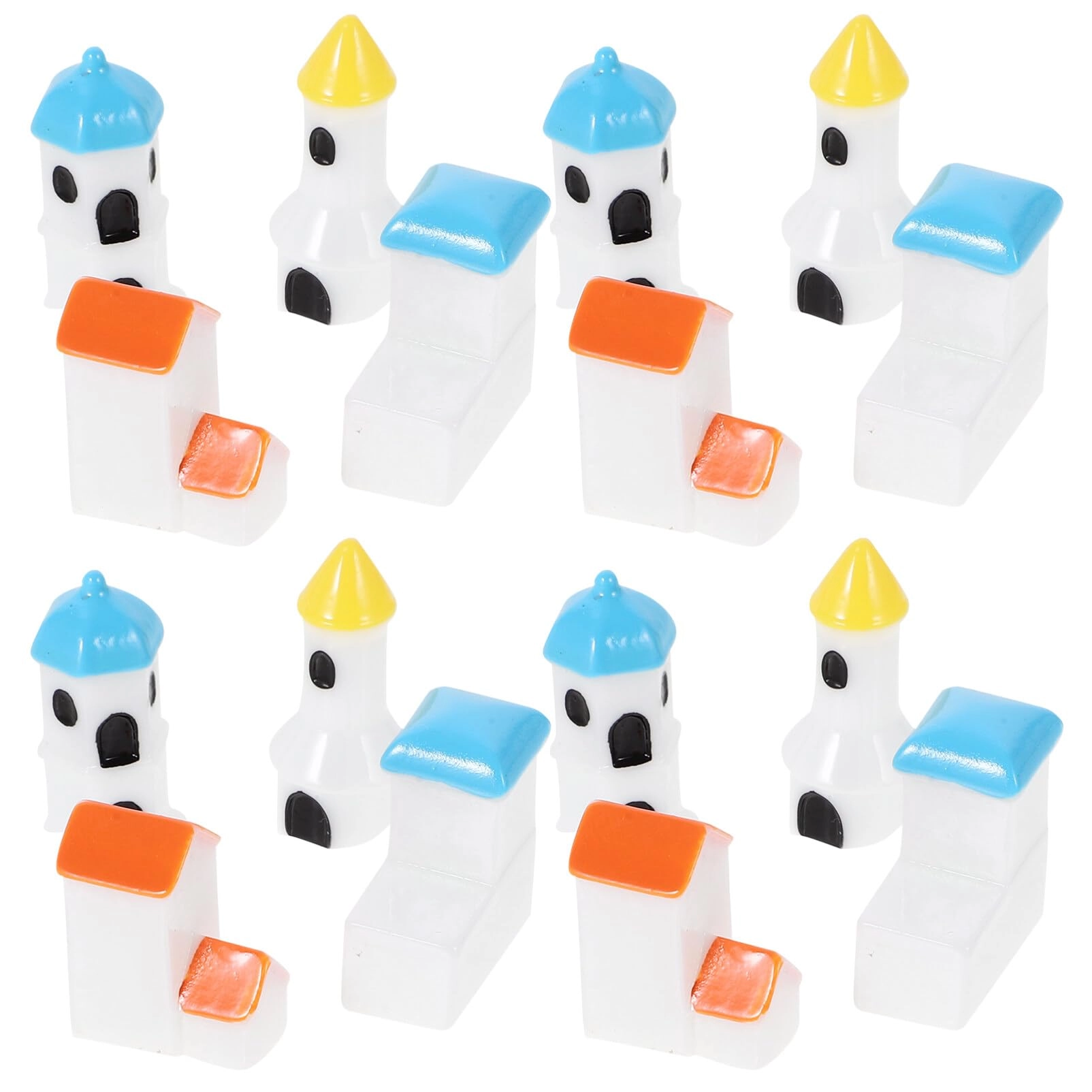 ibasenice Miniature Lighthouse Figurines - Resin