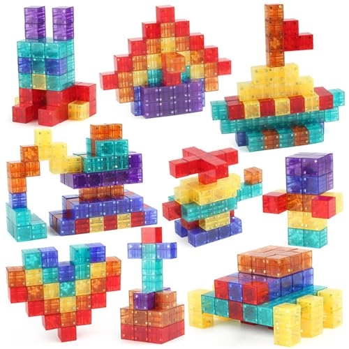 Magnetic Building Blocks - 96 pcs