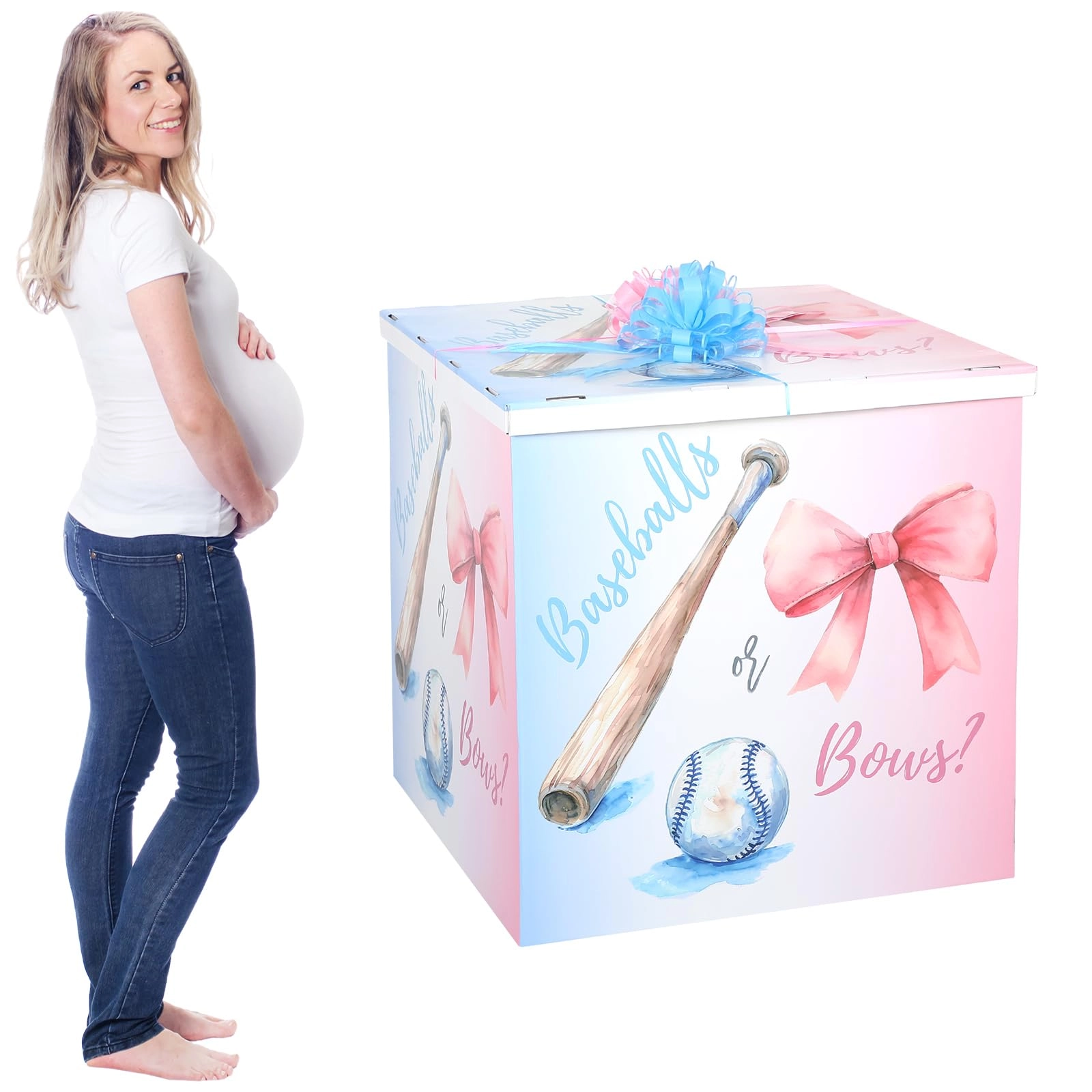 AmazingSpark Gender Reveal Gift Box - 3 Count Hawaiian Luau