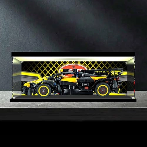 Acrylic display case - 35 x 15 x 15 cm Background+light