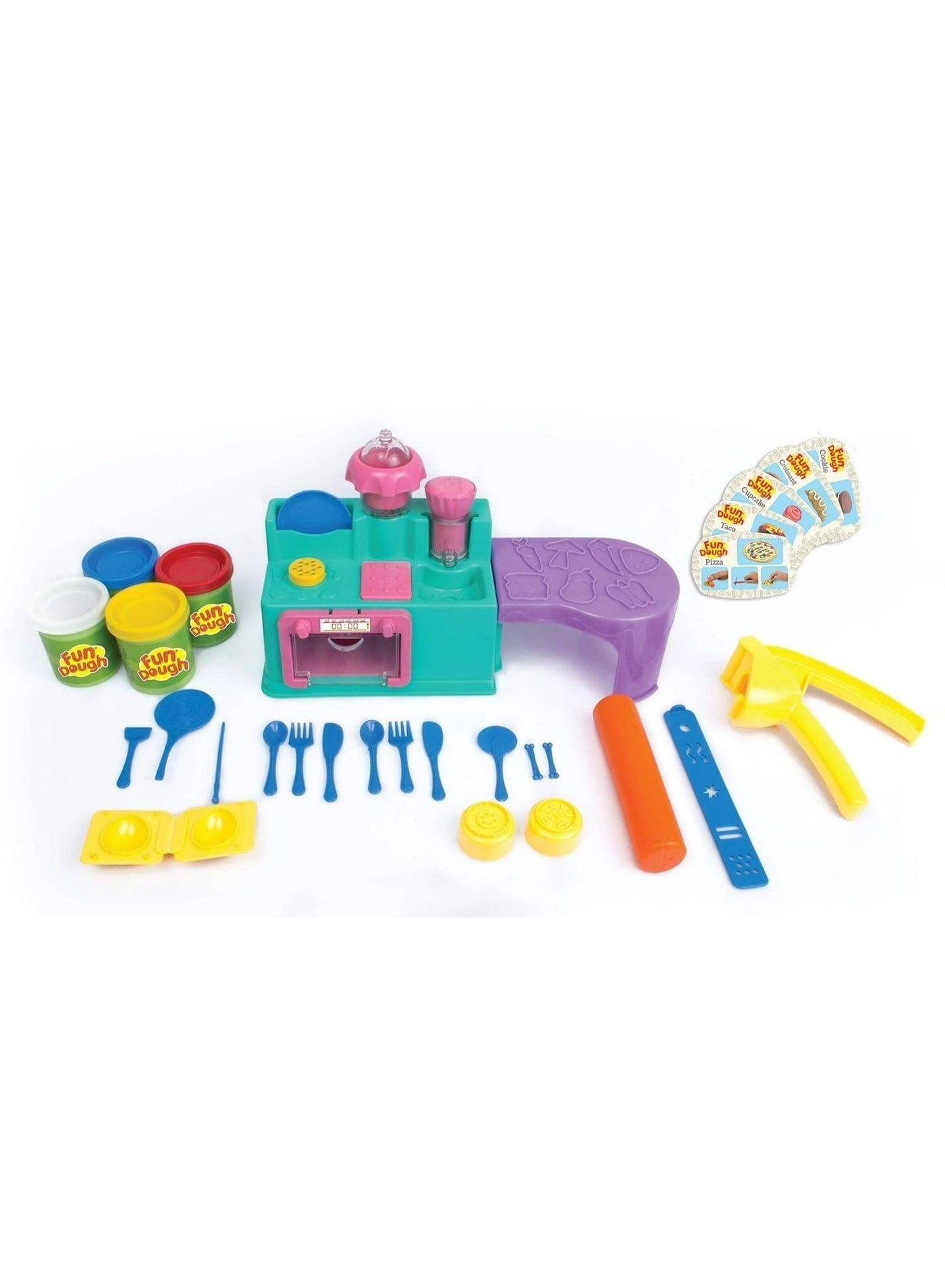 Soft Dough Kids Kitchen Play Set - 3+ years