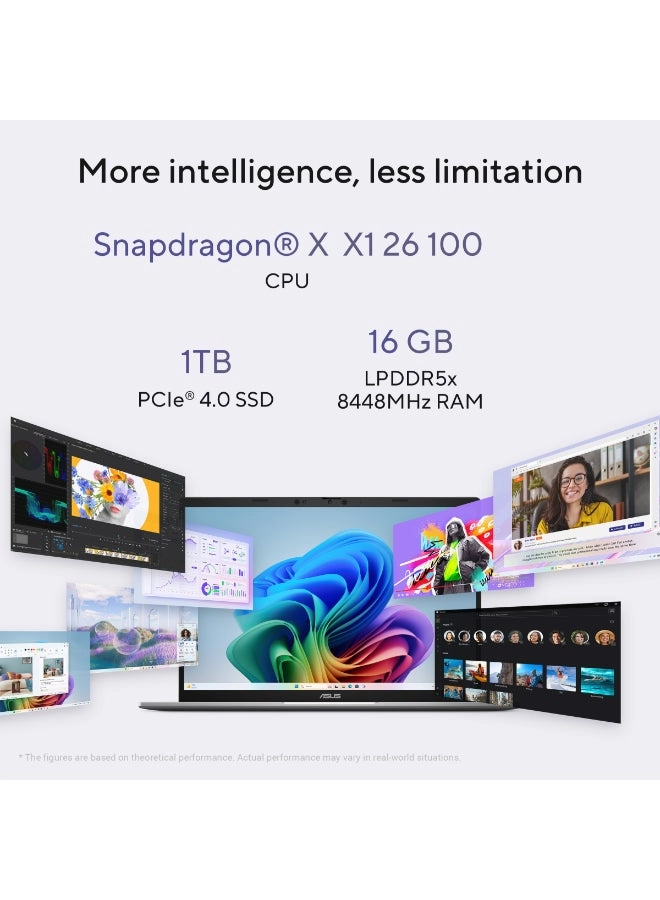 Vivobook S S3407QA-KP014W - 14'' Snapdragon X 16GB DDR5 1TB SSD
