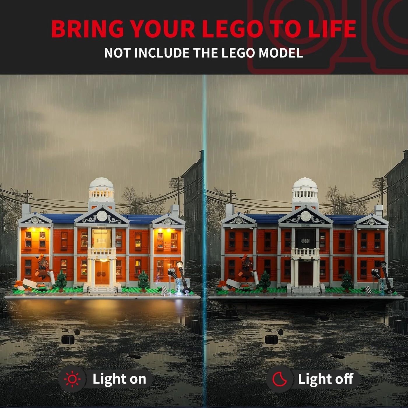 Light for Lego X-Mansion 76294 - Compatible with Lego Marvel Building Blocks Model Without Lego Set