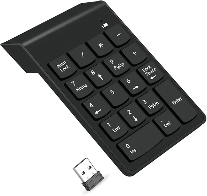 i-CAN Wireless Numeric Keypad - 18Keys 2.4G Mini USB Receiver