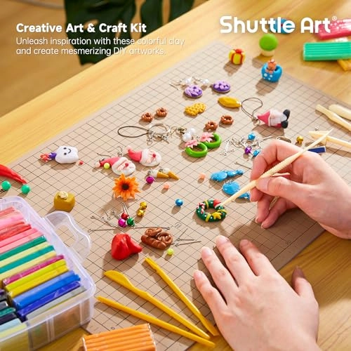 Polymer Clay Kit - 50 Colors 19 Carving Tools