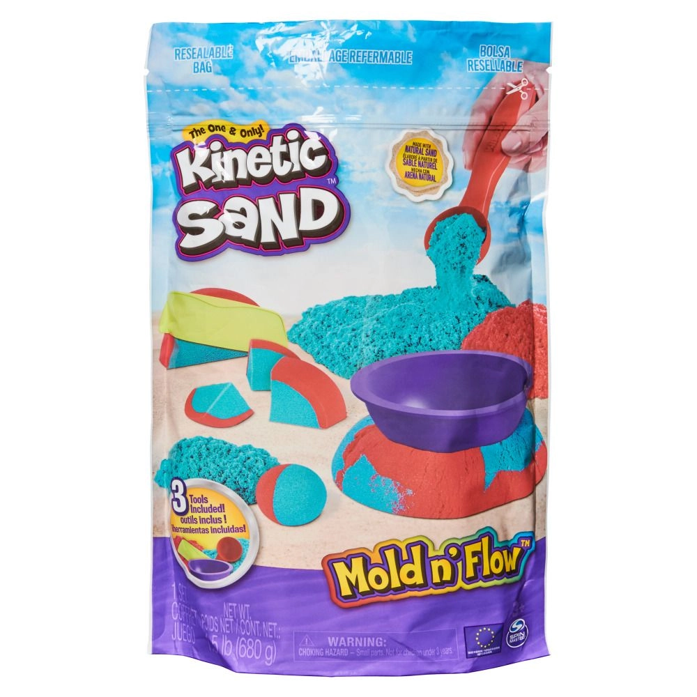 KINETIC SAND/SPIN MASTER Mold N Flow - 7.36 x 7.36 x 9.9cm 3+