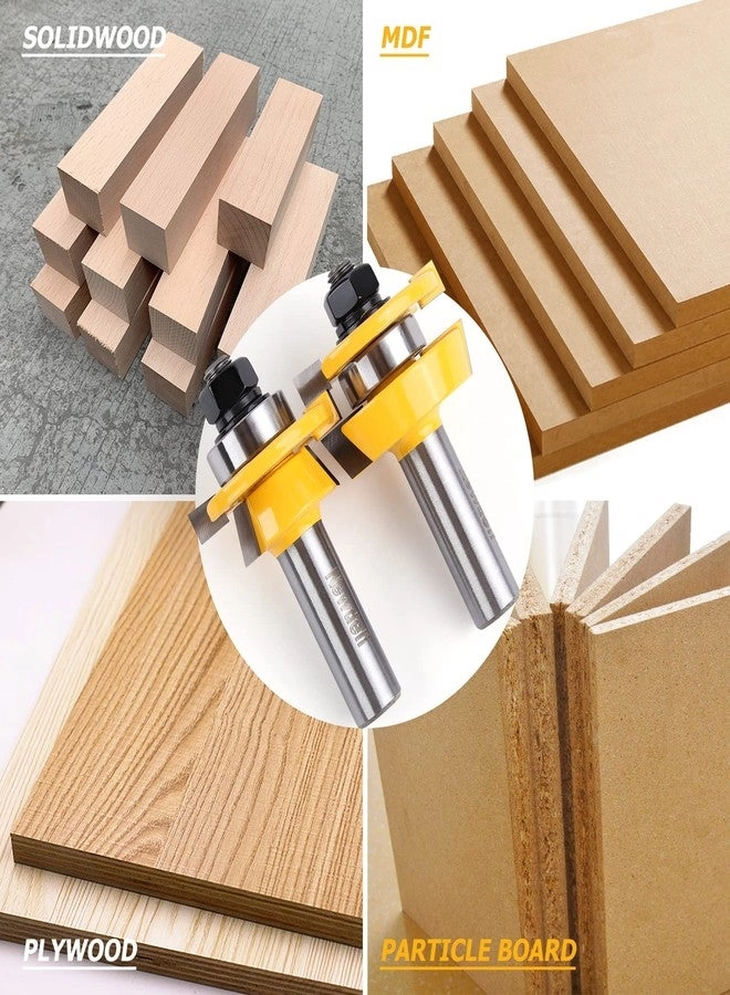 Shaker Rail and Stile Router Bits - 1/2 Inch