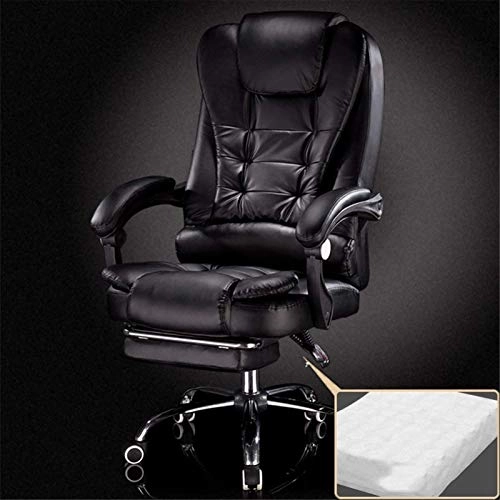 Desk Chair - PU Leather Brown High Back