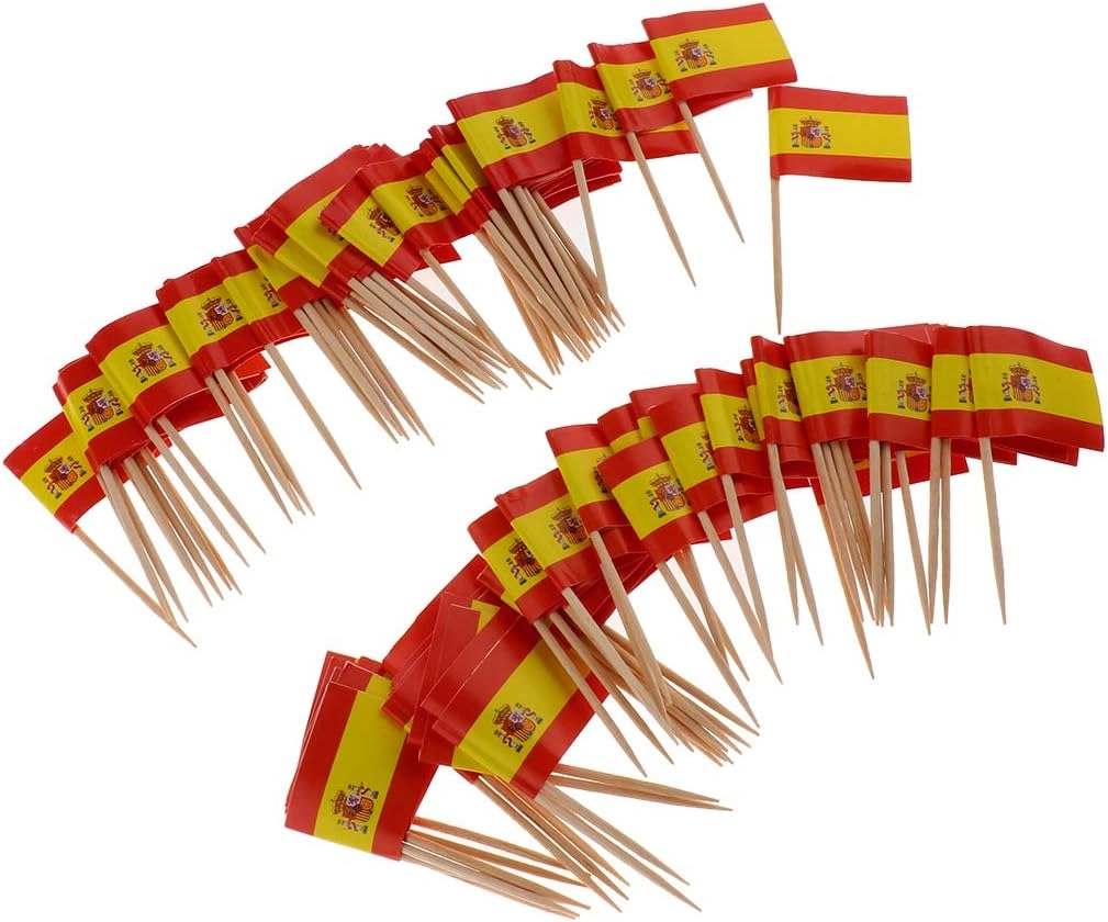 Flag Toothpicks - 100 Pieces Wedding Birthday Dinner