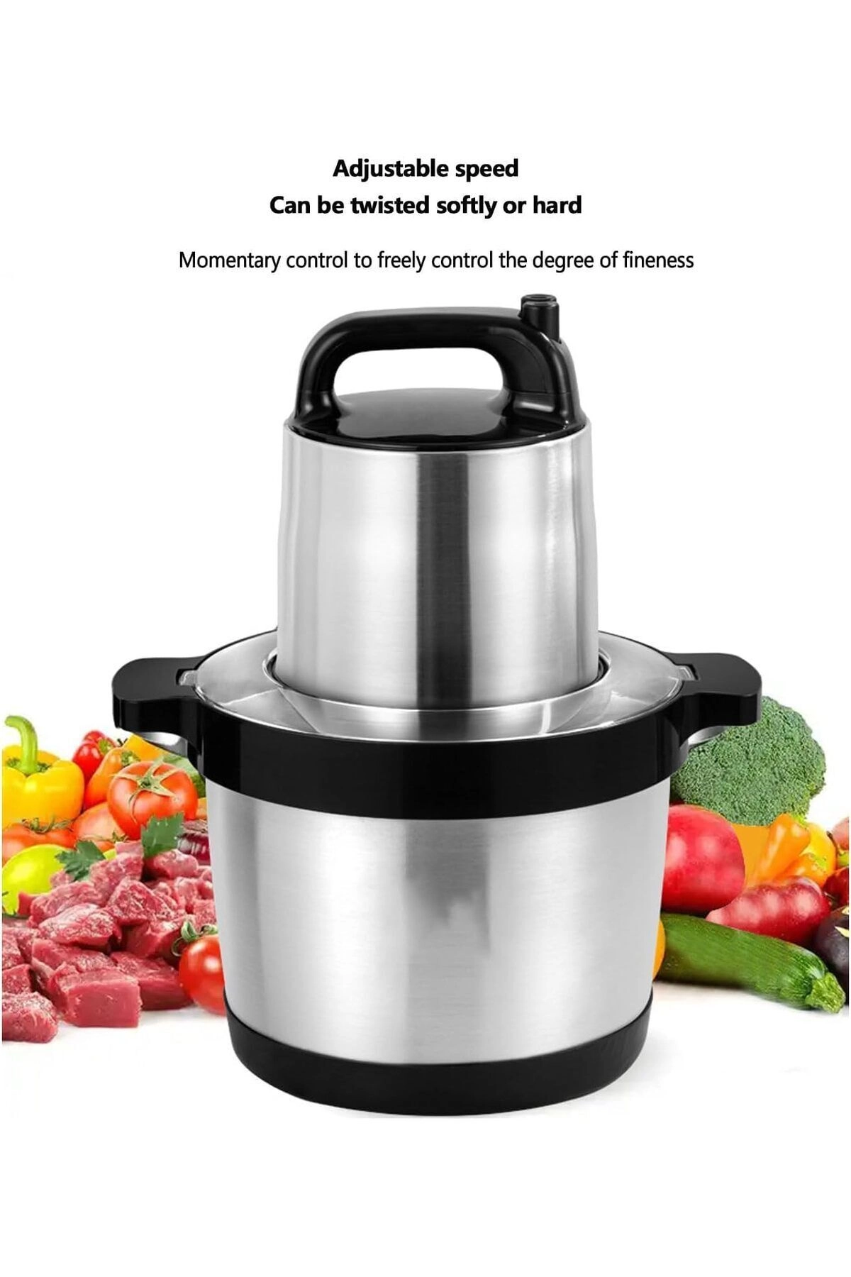 Meat Grinder - 1000W 6L Stainless Steel