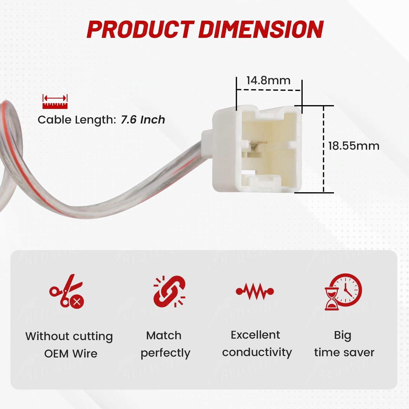 Car Door Speaker Wiring Harness Adapter Connector Plug