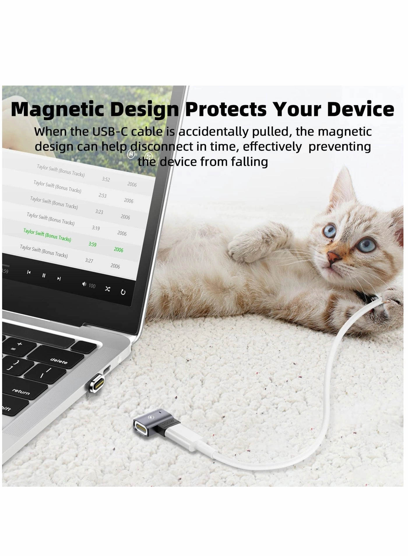 USB C Magnetic Adapter 100W USB-C