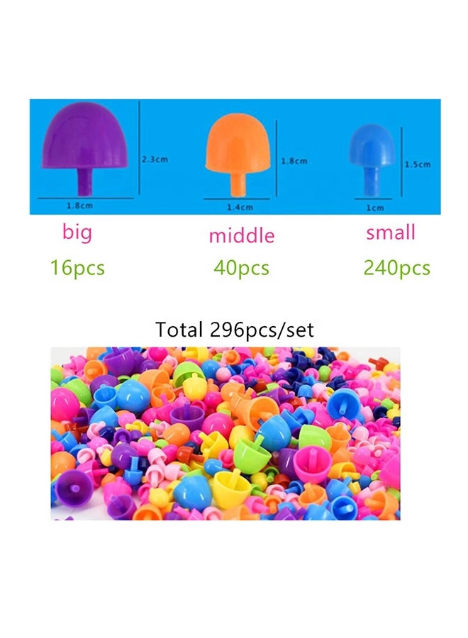 Mushroom Nail Pegboard Toy - 3+ Years