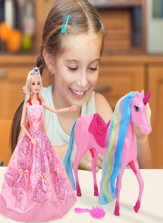 Unicorn Princess Doll - Magical Light Mane and Tail Set
