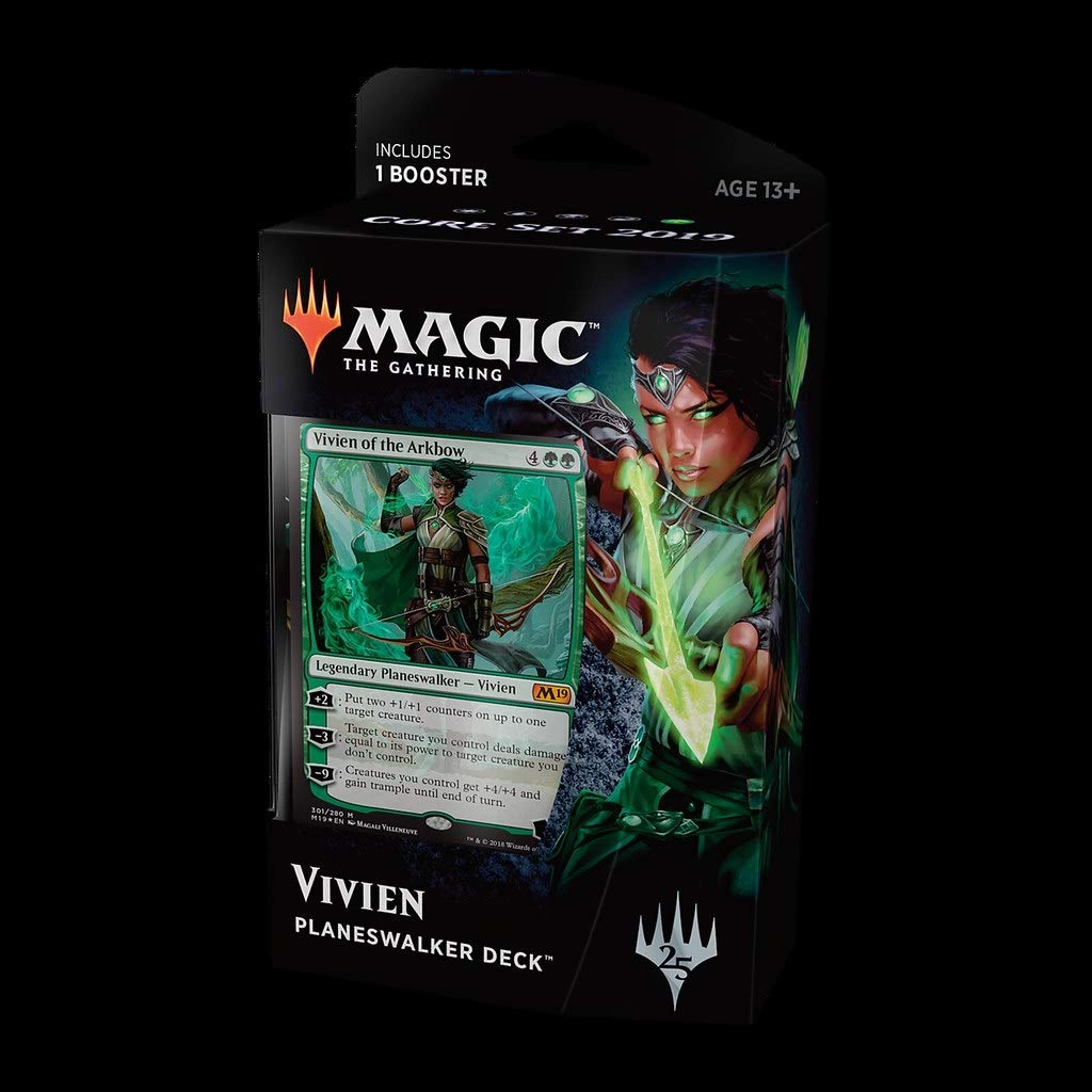 Wizards of the Coast Magic: The Gathering: Core Set 2019 Planeswalker Deck (Vivien) - Card Game