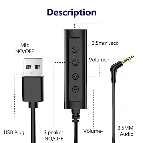USB Headset - Wired Headset