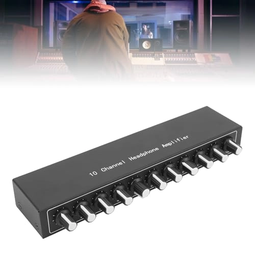 10 Channel Headphone Amplifier - Portable Built in Equalizer