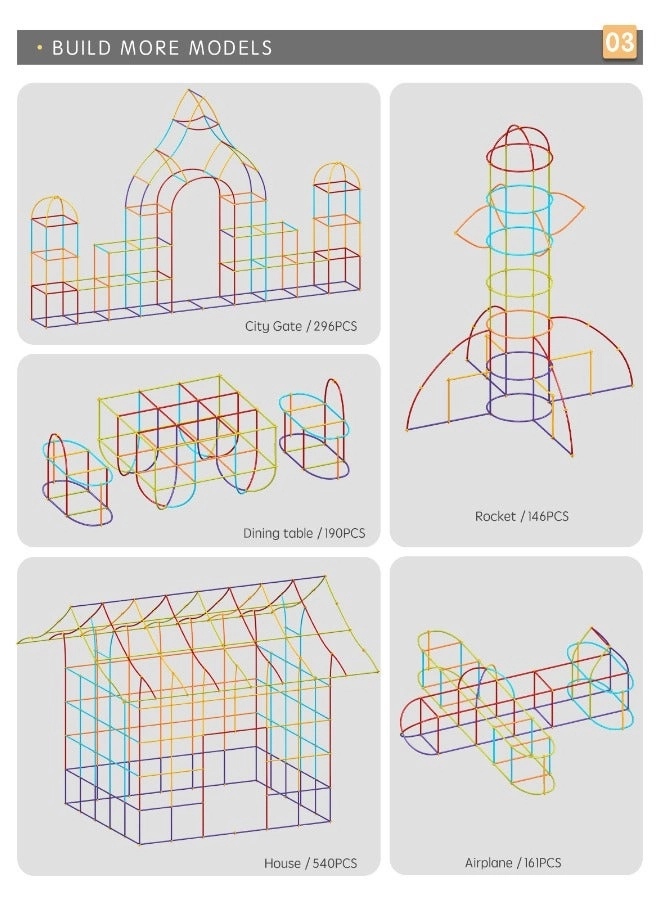 Large Particle Straw Building Blocks