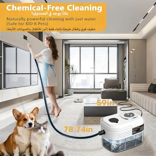 Pressurized Steam Cleaner - 3 BAR 1700ML