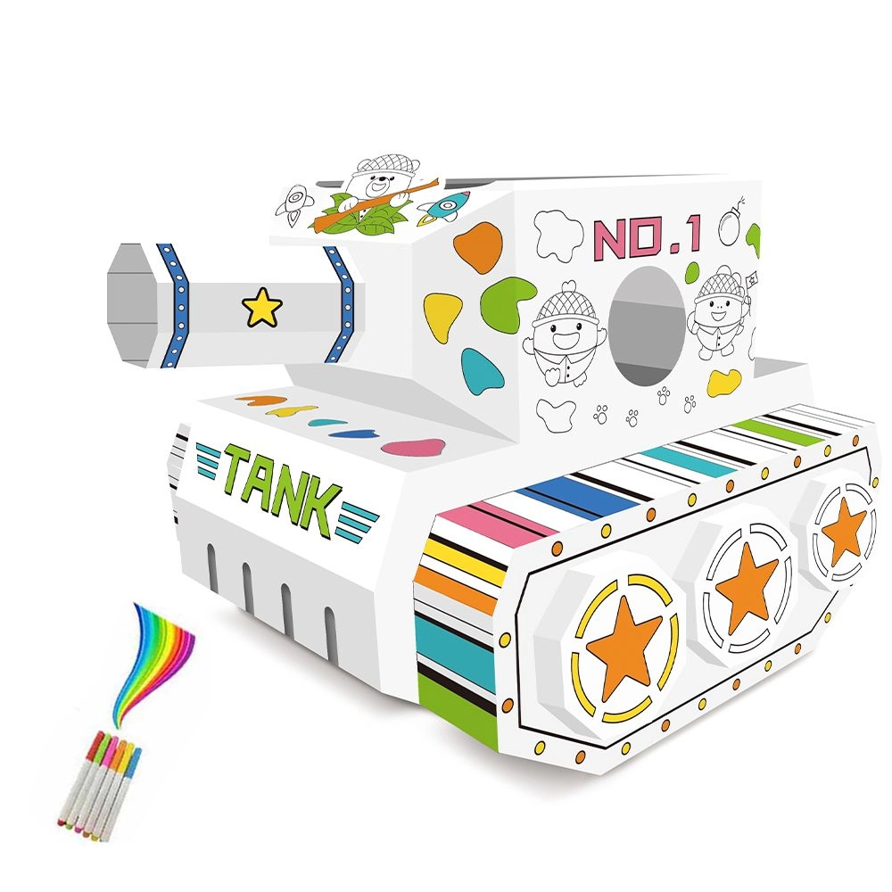 DIY Doodle Coloring Wearable Tank - 3+ years