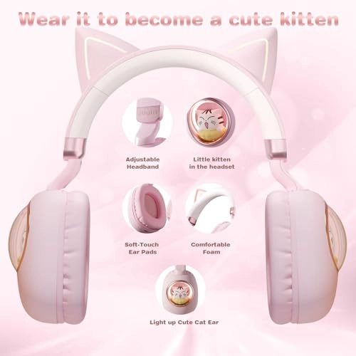 Cat Ear Kids Bluetooth Headphones Wireless Headphone
