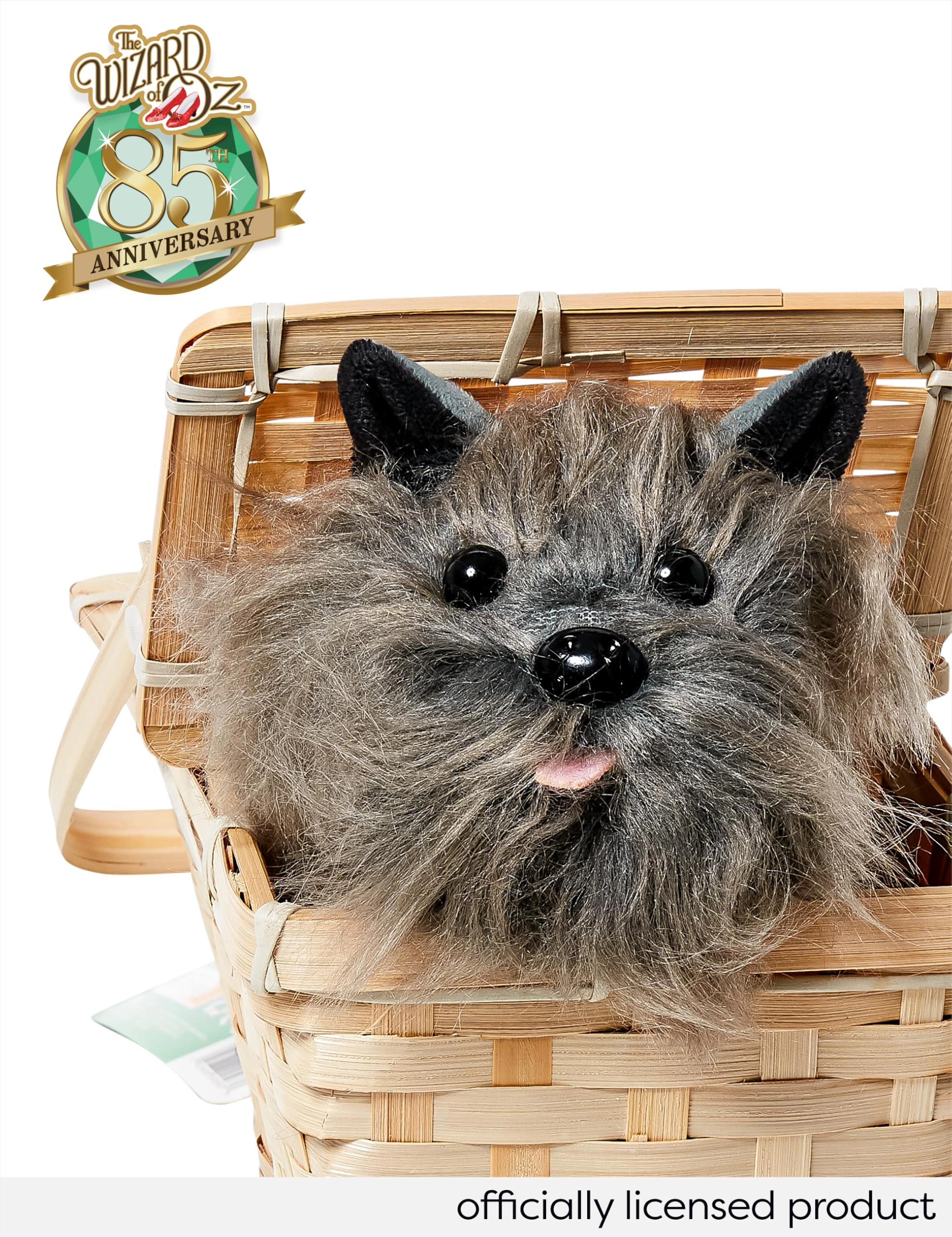 Wizard of Oz Dorothys Toto In A Basket - 10 x 7 x 5 inches