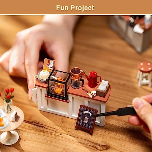 DIY Miniature Dollhouse Kit - Simon's Time Cafe