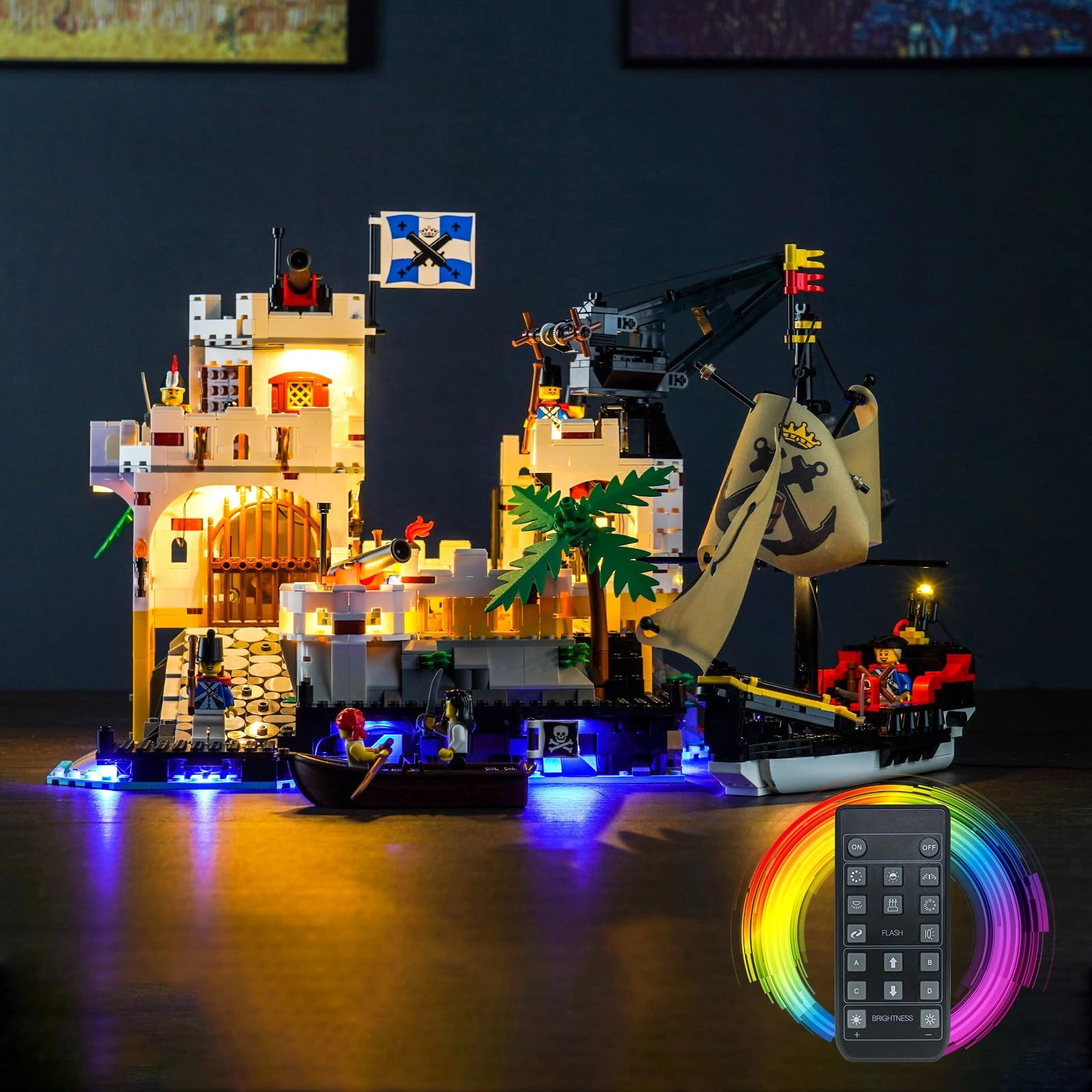 BrickBling Lighting Kit for Lego 10320 Eldorado Fortress - Remote Control 5V