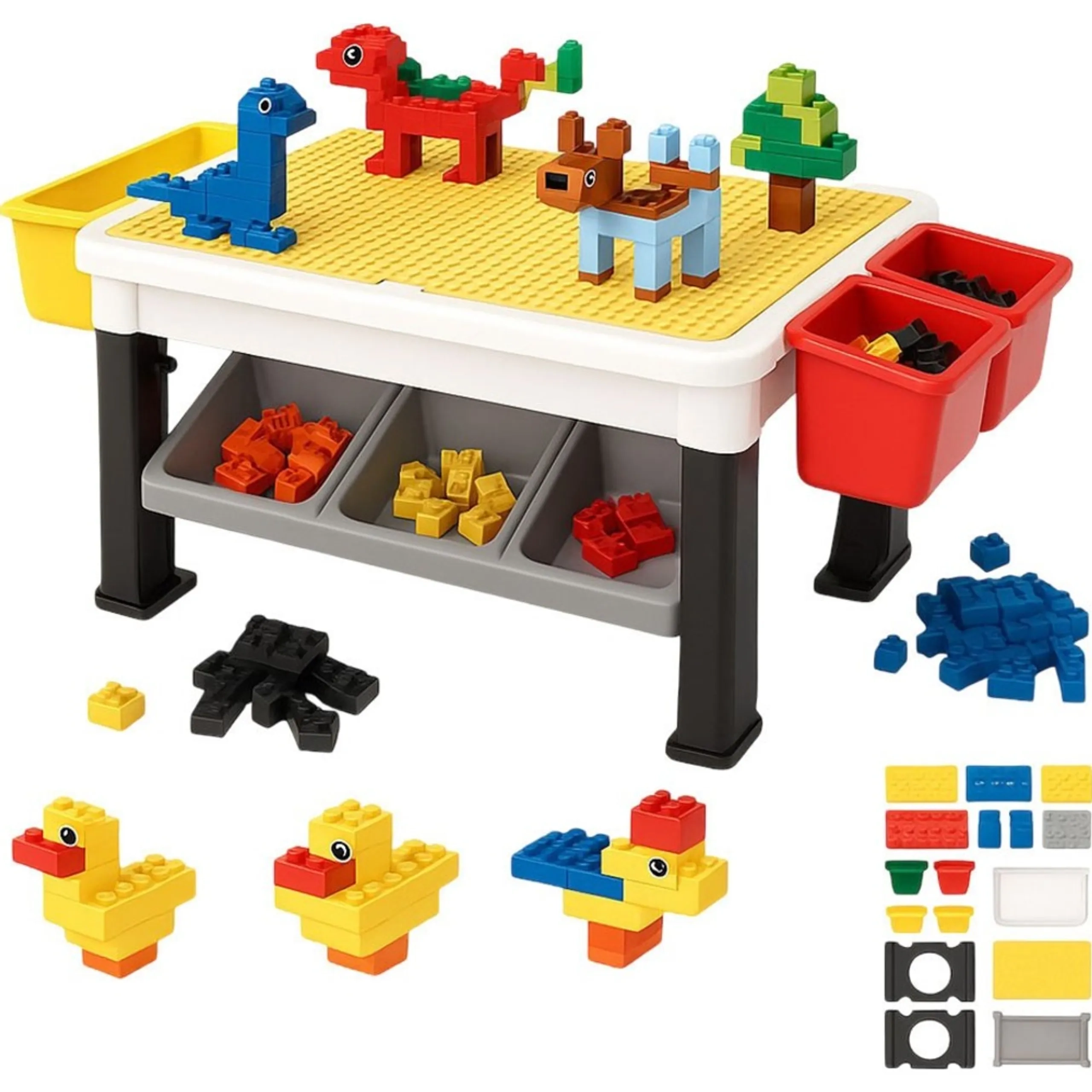Kikibebe Building Blocks Table - 300 pcs