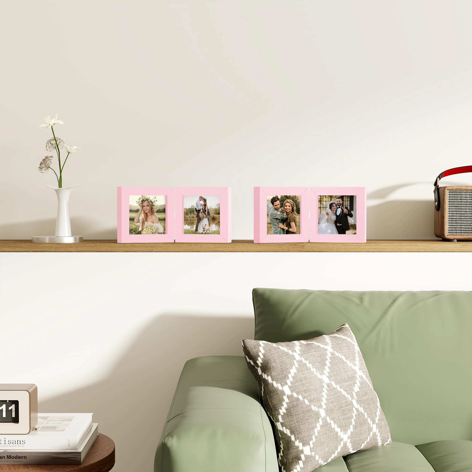 Double Picture Frame - 4x4 2.0 Count