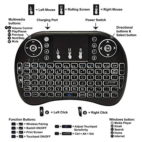 Mini Wireless Backlit Keyboard - Wireless