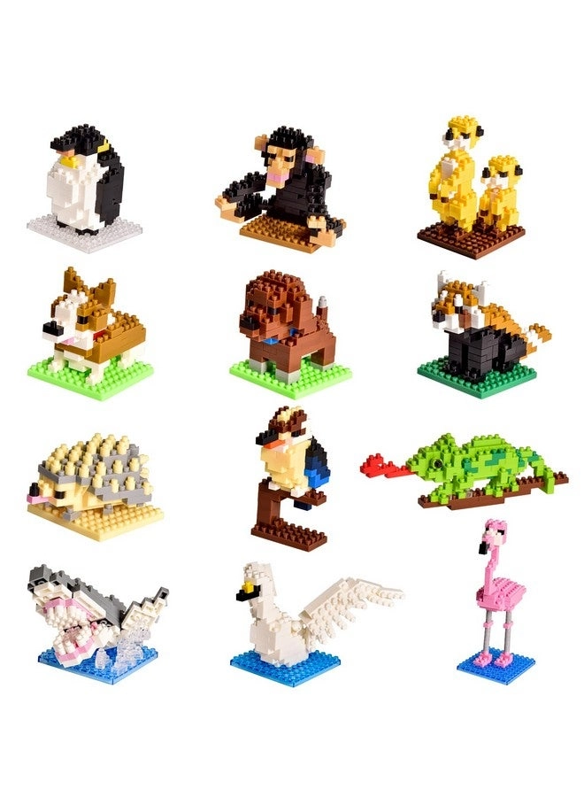 Mini Animals Building Blocks - Animals 12pcs
