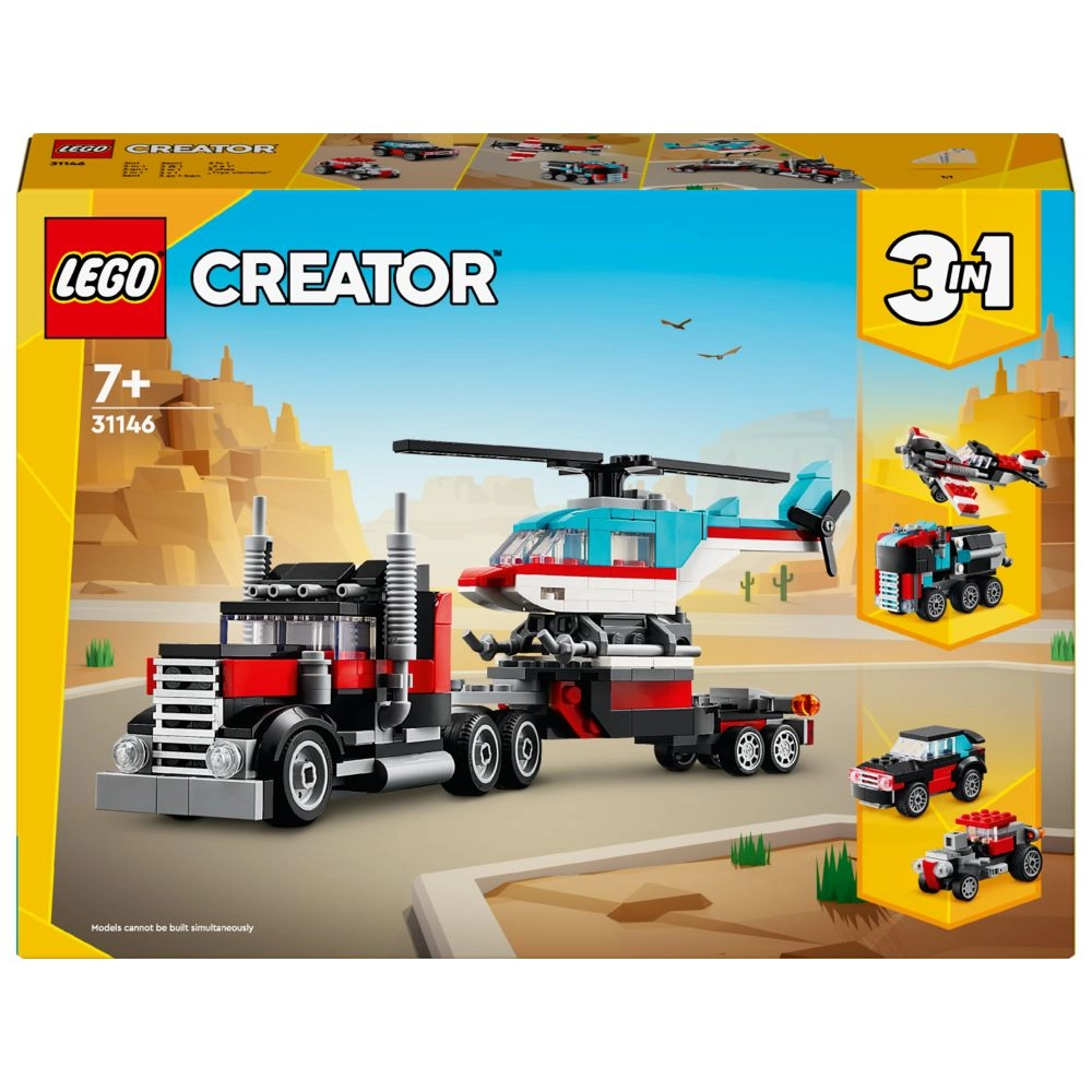 LEGO Flatbed Truck With Helicopter - 270 pcs