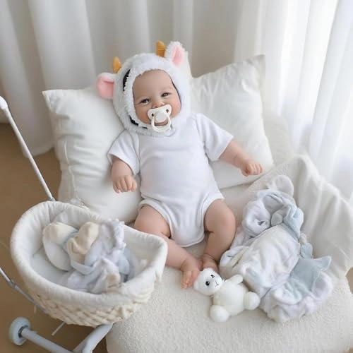 Vivienne Reborn Baby Doll - 19 inch Full body vinyl Ages 3+