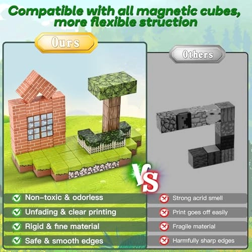 Magnetic Building Blocks - 100 pcs