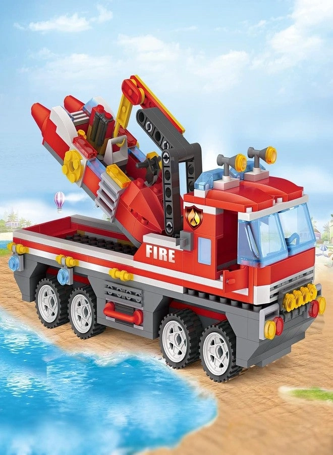 City Fire Rescue Truck + Boat - 354 pcs