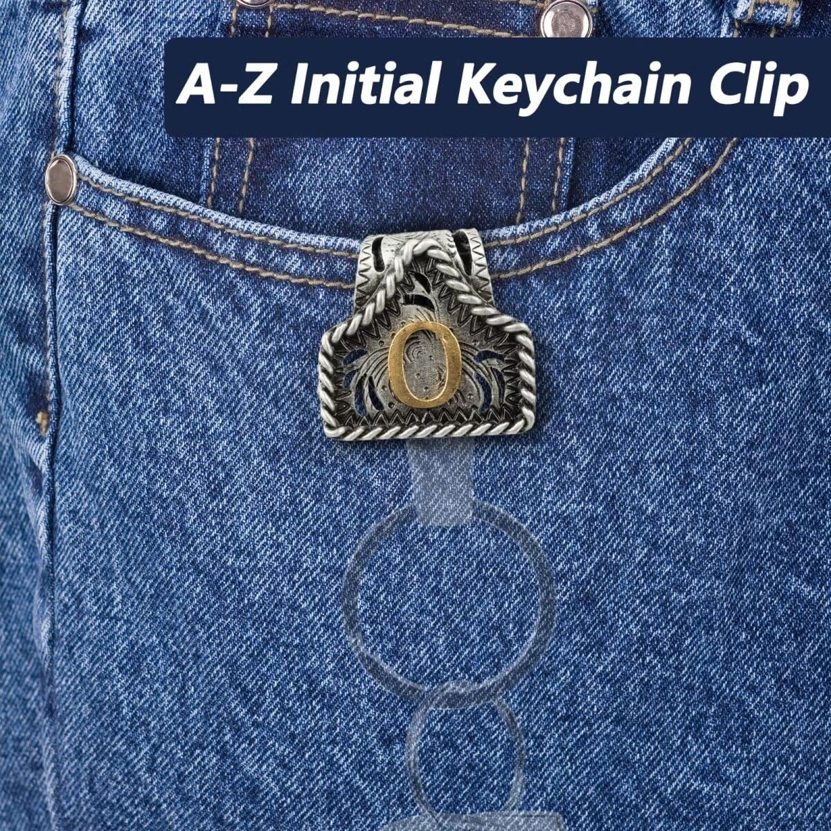 Letter Keychain - Western