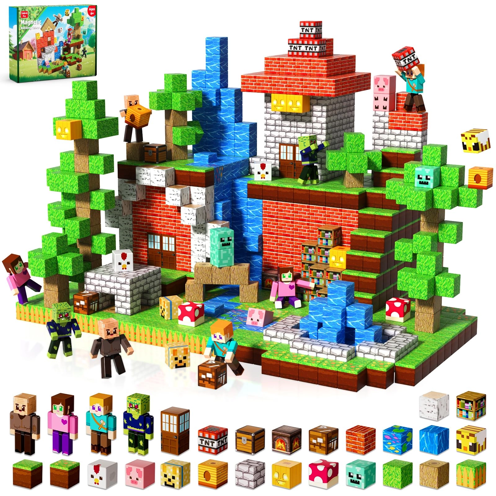 magneverse Magn Bloc - 160 pcs Cartoon