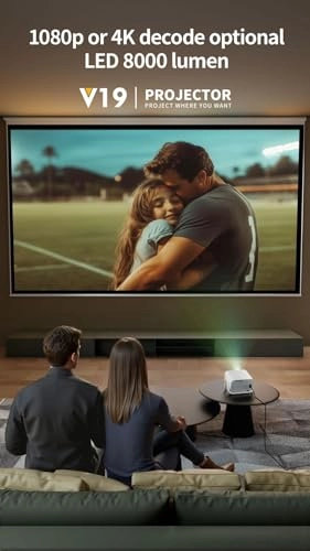 Smart Android 11 Projector 4K Native 1080P