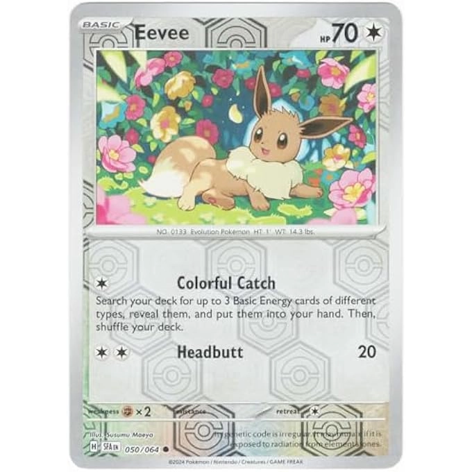 rayihni POKEMON EEVEE 050/064 - SHROUDED FABLE REVERSE FOIL
