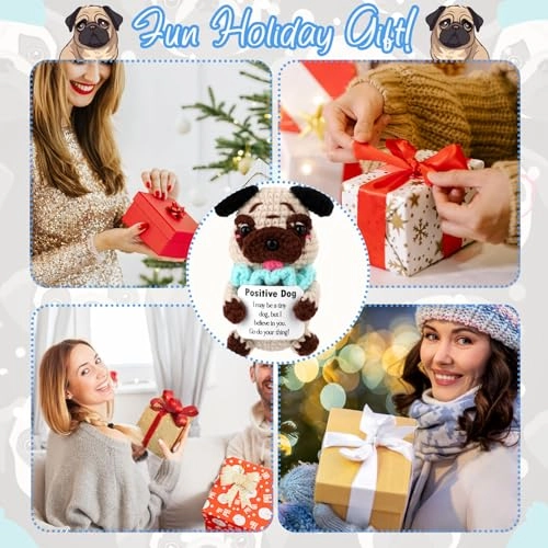 Pug Positive 10 cm Crochet