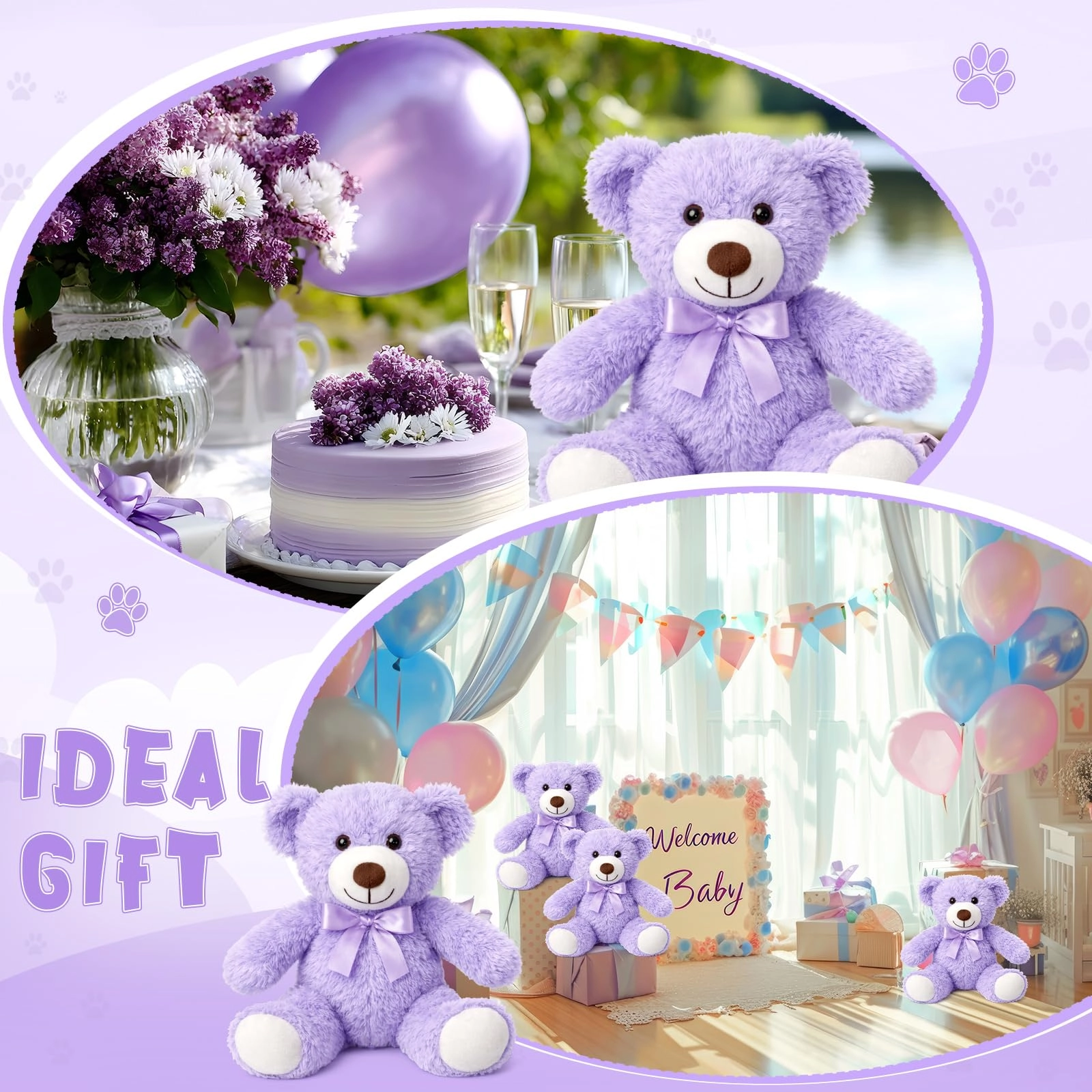 Teddy Bears - 35 cm 4 Pack